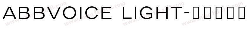 ABBvoice Light字体转换